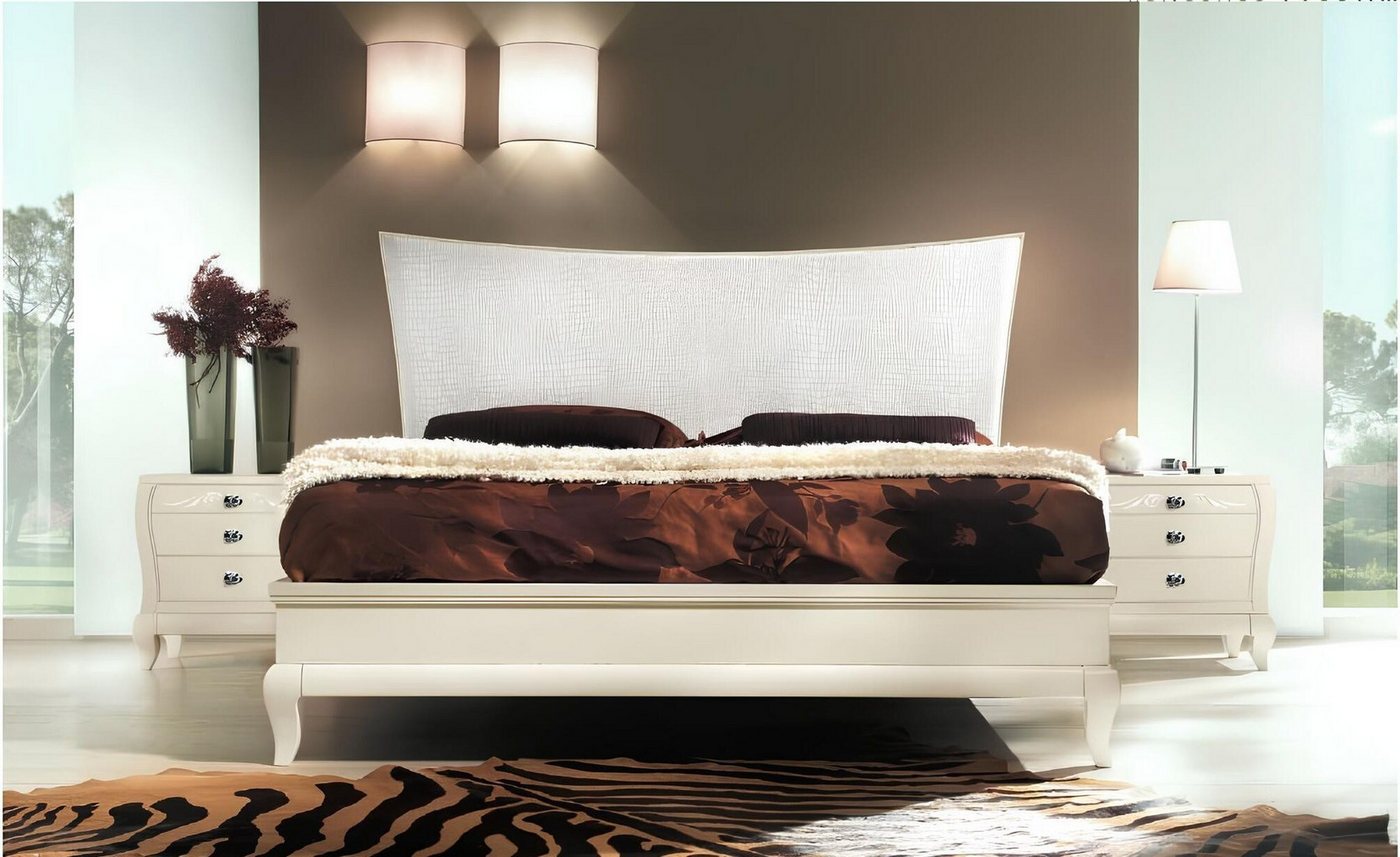 Xlmoebel Schlafzimmer-Set 3-teiliges Schlafzimmer-Ensemble mit Bett und Nachttisch im Design-Set, (Set 3tlg.Schlafzimmer (Bett + 2x Nachttisch), Hergestellt in Italy von Xlmoebel