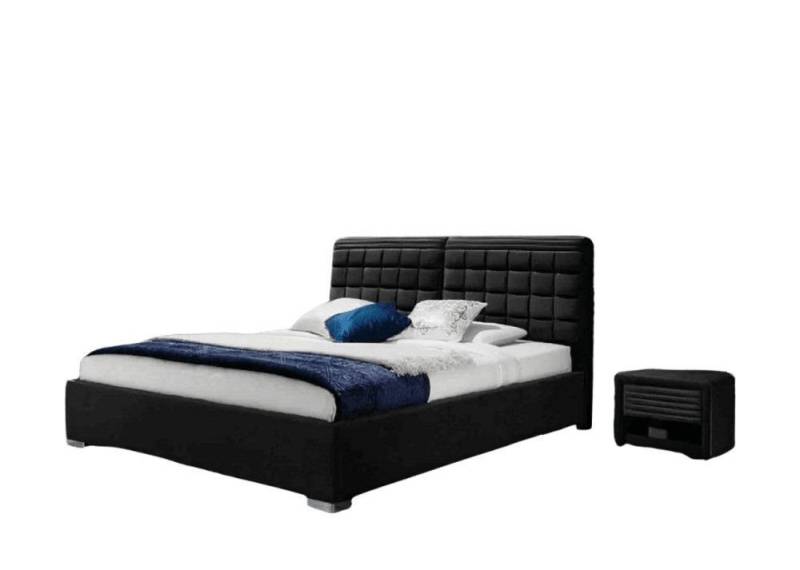 Xlmoebel Schlafzimmer-Set Bett Textil 2x Nachttische 3 tlg. Schlafzimmer Set Möbel Modern, (3-tlg., Bett + 2x Nachttische), Hergestellt in Europa von Xlmoebel