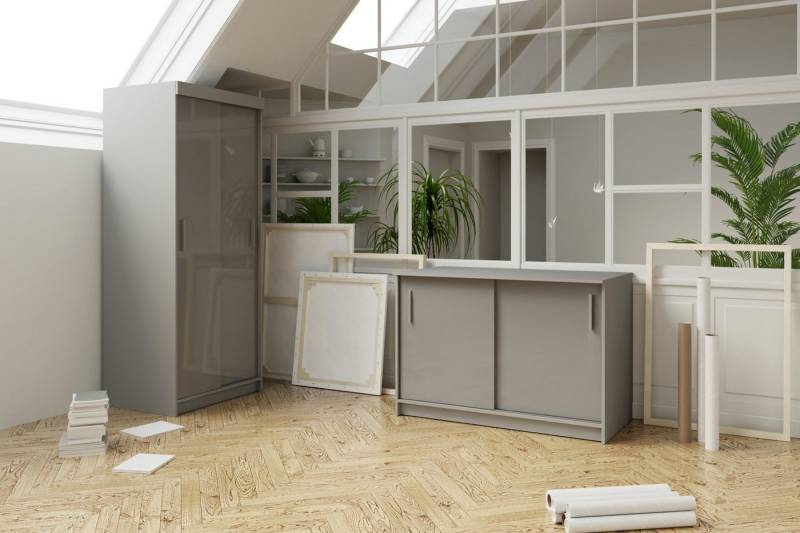 Xlmoebel Garderoben-Set Design Kommode Schrank Möbel Holz Luxus Möbel Garderobe 2tlg., (2-St., Kommode + Schrank), Hergestellt in Europa von Xlmoebel