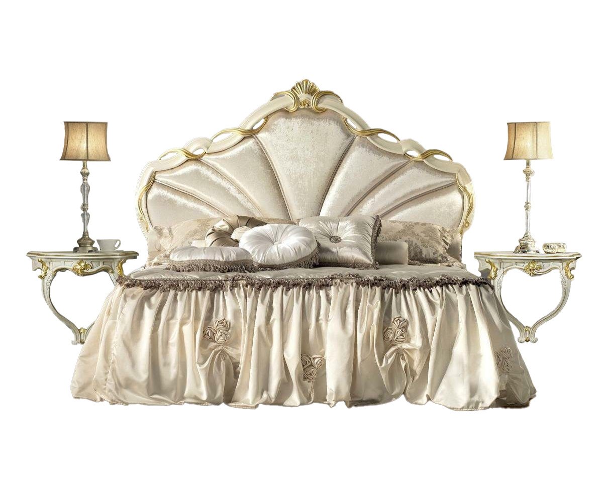 Xlmoebel Schlafzimmer-Set Design Schlafzimmer 3tlg. Bett 2x Nachttisch Klassischer Luxus, (3-tlg., Bett + 2x Nachttische), Hergestellt in Europa von Xlmoebel