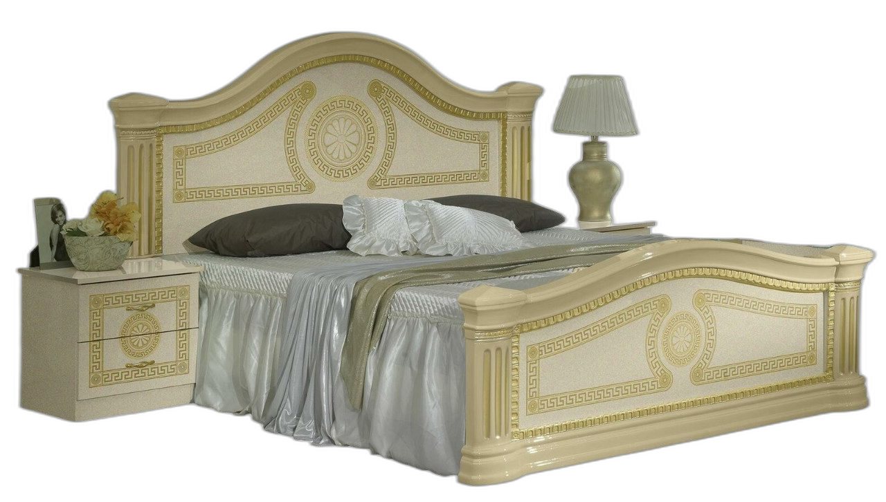 Xlmoebel Schlafzimmer-Set Design Schlafzimmer 3tlg. Set Bett Nachttisch Klassische Set Möbel, (3-tlg., Bett + 2x Nachttische), Hergestellt in Europa von Xlmoebel