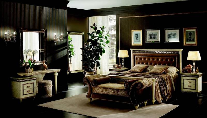 Xlmoebel Schlafzimmer-Set Design Schlafzimmer Set 7tlg. Bett Schminktisch Nachttisch, (7-tlg., 7tlg. Shlafzimmer Set), Hergestellt in Europa von Xlmoebel