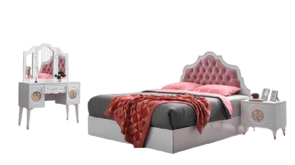 Xlmoebel Schlafzimmer-Set Designer Jugendzimmer Möbel Set mit klassischem Schlafzimmer-Ensemble, (4-tlg., Schlafzimmer-Set), Hergestellt in Europa von Xlmoebel