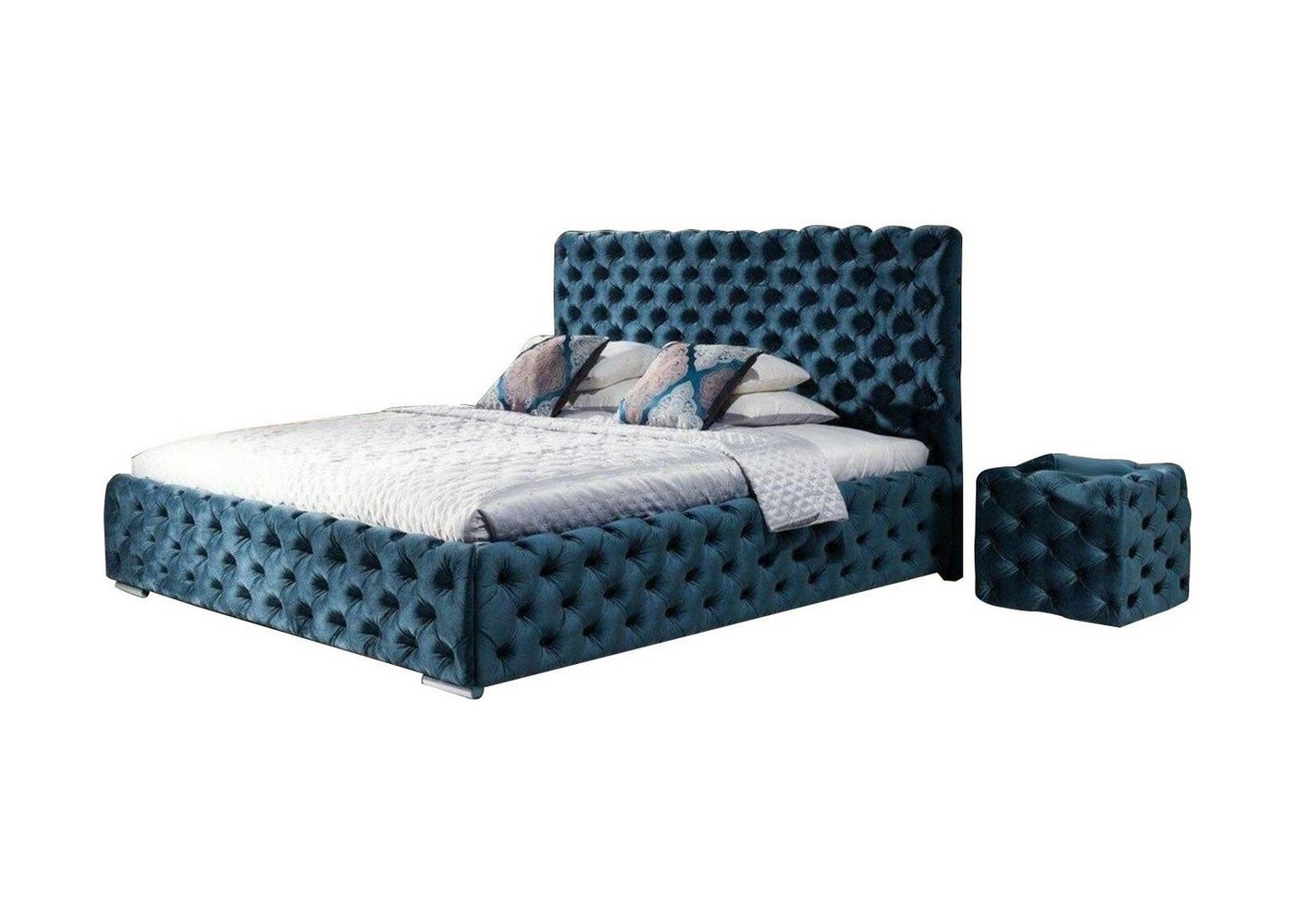 Xlmoebel Schlafzimmer-Set Doppelbett Schlafzimmer Samt Chesterfield Bettgestell 3-teiliges, Hergestellt in Europa Xlmoebel Schlafzimmer-Set Doppelbett Schlafzimmer Samt Chesterfield Bettgestell 3-teiliges, Hergestellt in Europa von Xlmoebel