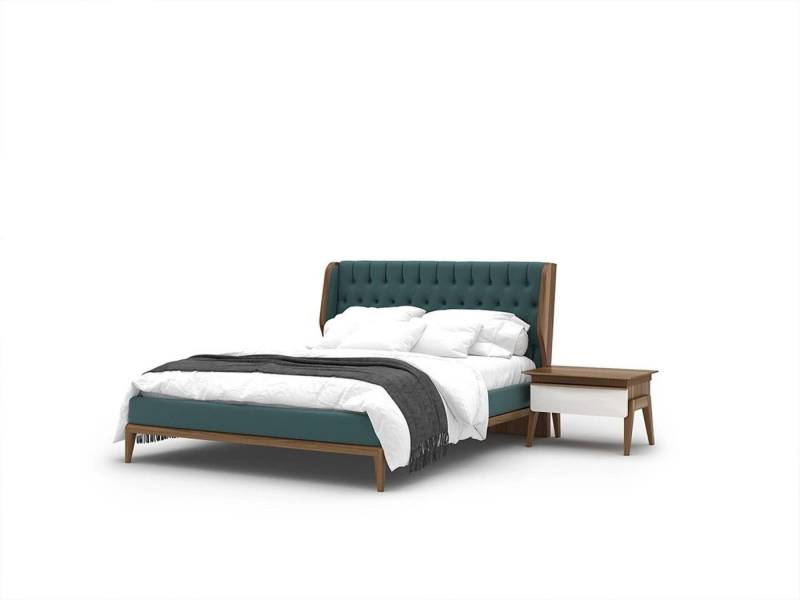 Xlmoebel Schlafzimmer-Set Luxuriöses 3-teiliges Schlafzimmer-Ensemble mit Doppelbett und 2, (3-tlg., Schlafzimmer Set 3tlg (Bett + 2x Nachttische), Hergestellt in Europa von Xlmoebel