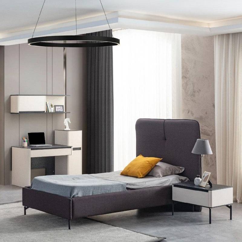 Xlmoebel Schlafzimmer-Set Luxuriöses Holz Möbelset für Kinderzimmer: Bett, Nachttisch, (Bett + Nachttisch + Schreibtisch + Wandschrank), Hergestellt in Europa von Xlmoebel