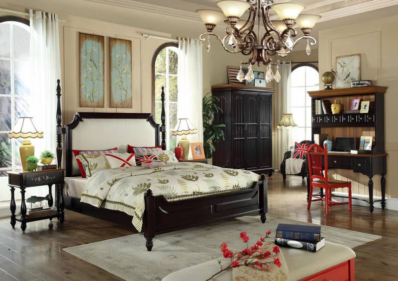 Xlmoebel Schlafzimmer-Set Neues Bett im Landhausstil aus Holz für das komplette Schlafzimmer-Set, (Bett), Hergestellt in Europa von Xlmoebel