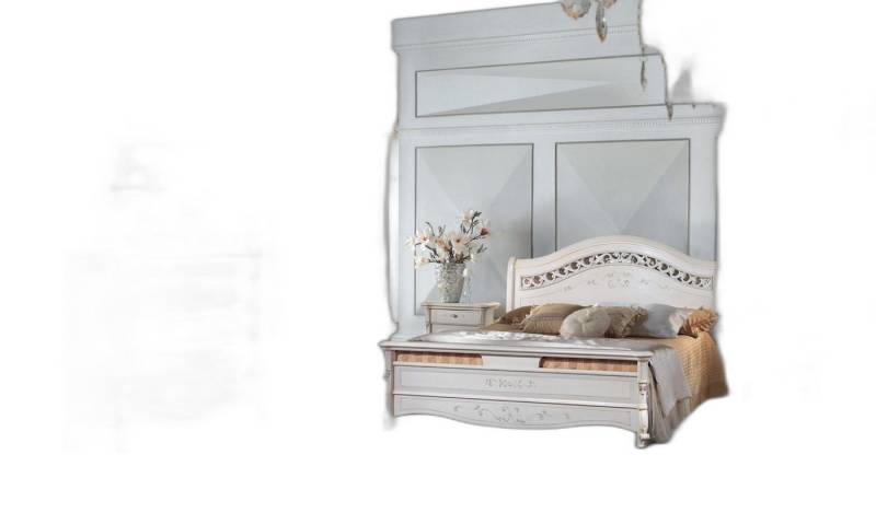 Xlmoebel Schlafzimmer-Set Schlafraum 3-teiliges Set Bett 2x Nachtablage Konsole Doppel Hotel, Hergestellt in Europa von Xlmoebel
