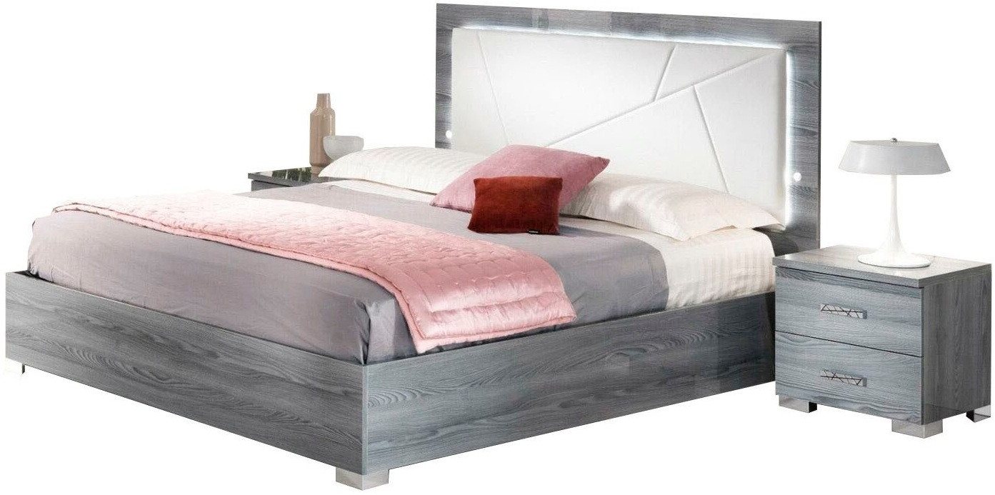 Xlmoebel Schlafzimmer-Set Schlafraum Set Bett 2x Sideboards 3-tlg. Italienische Möbelstück, (3-tlg., Bett + 2x Nachttische), Hergestellt in Europa von Xlmoebel