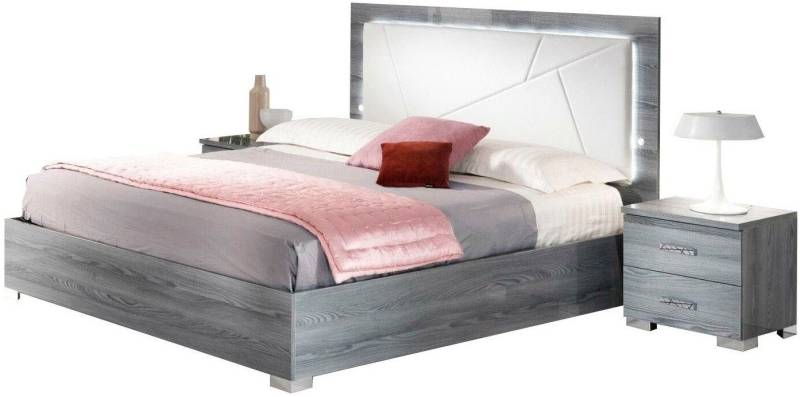 Xlmoebel Schlafzimmer-Set Schlafraum Set Bett 2x Sideboards 3-tlg. Italienische Möbelstück, (3-tlg., Bett + 2x Nachttische), Hergestellt in Europa von Xlmoebel