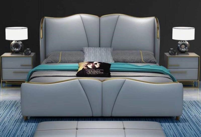 Xlmoebel Schlafzimmer-Set Schlafzimmer Set mit Bett und zwei Nachttischen, modernes, (3tlg. Schlafzimmer Set (Bett +2x Nachttisch), Hergestellt in Europa von Xlmoebel