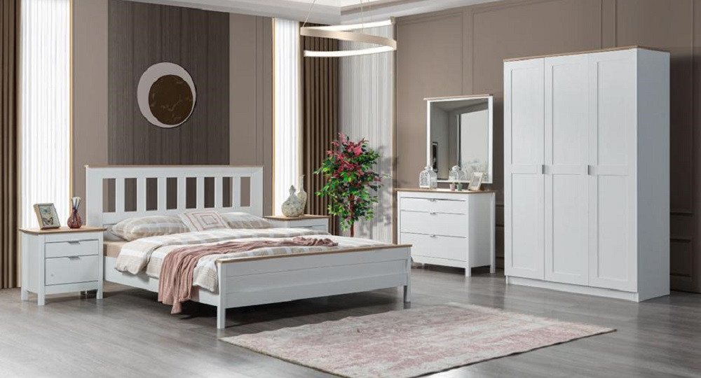 Xlmoebel Komplettschlafzimmer Vollständiges Schlafzimmer-Set mit Schrank, Bett, Kommode, (Schlafzimmer-Set), Hergestellt in Europa von Xlmoebel