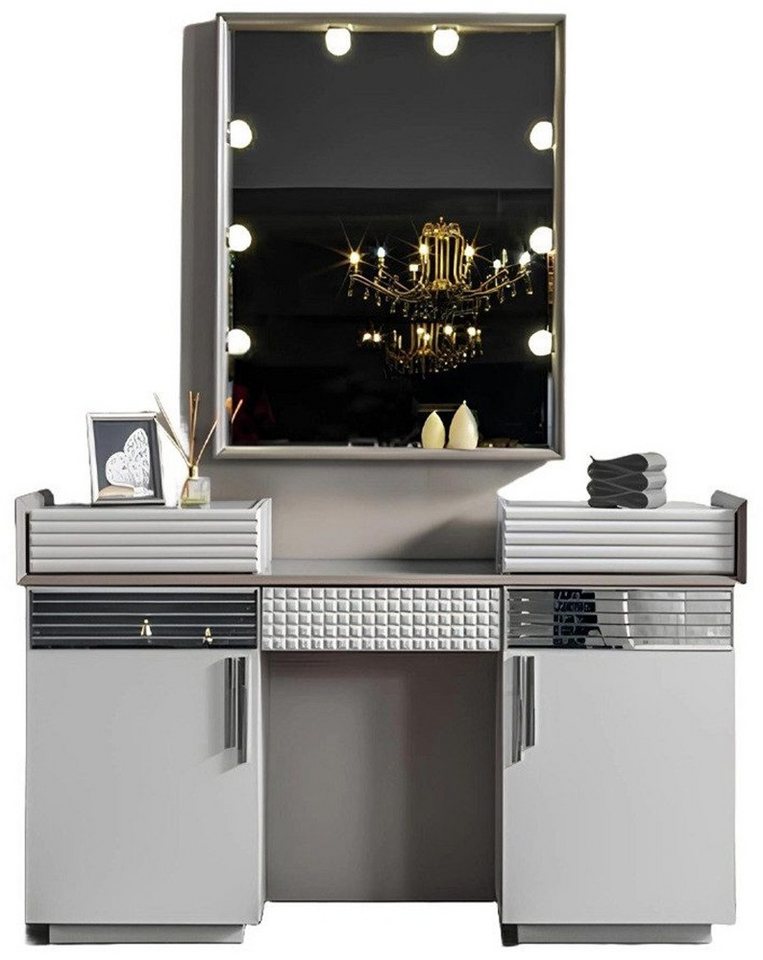 Xlmoebel Schminktisch Luxuriöses Weißes Sideboard - Hochwertige Holzmöbel im modernen Design (Schminktisch), Hergestellt in Europa von Xlmoebel