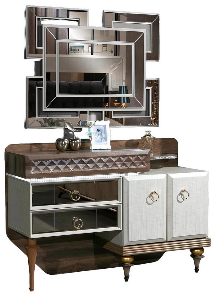Xlmoebel Schminktisch Schlafzimmermöbel Set mit Design Schminktisch, Spiegel, Holz Sideboard (1-St., Schminktisch), Hergestellt in Europa von Xlmoebel