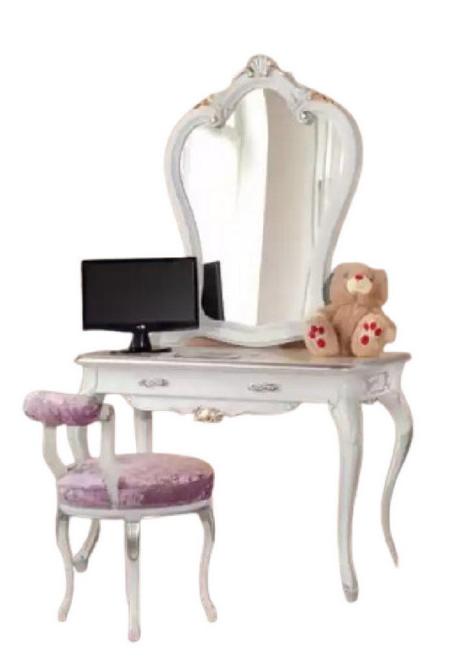 Xlmoebel Schminktisch Schminktisch-Set mit Konsole und Spiegel für das Schlafzimmer, (2-St., Schminktisch+Spiegel), Hergestellt in Europa von Xlmoebel