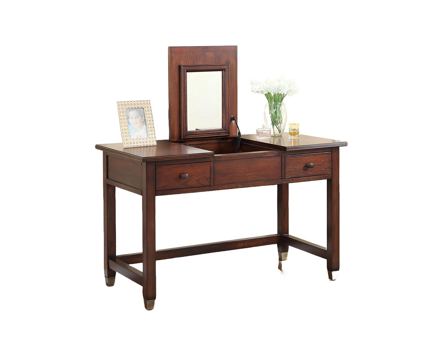 Xlmoebel Schminktisch Tisch aus Holz für die Konsole - Schminktisch Möbel Sekretär (Konsolentisch), Hergestellt in Europa von Xlmoebel