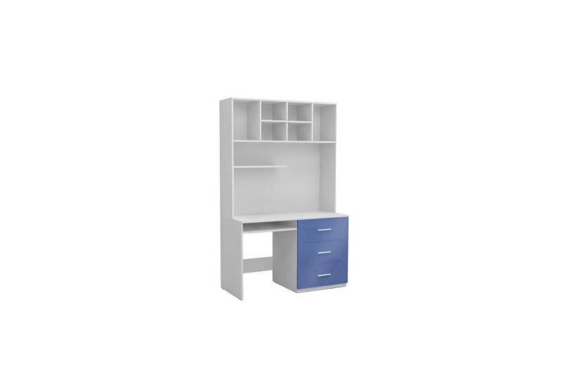 Xlmoebel Schreibtisch Blauer Schreibtisch für Büro und Kinderzimmer in Hochglanz neuwertig (Schreibtisch), Hergestellt in Europa von Xlmoebel