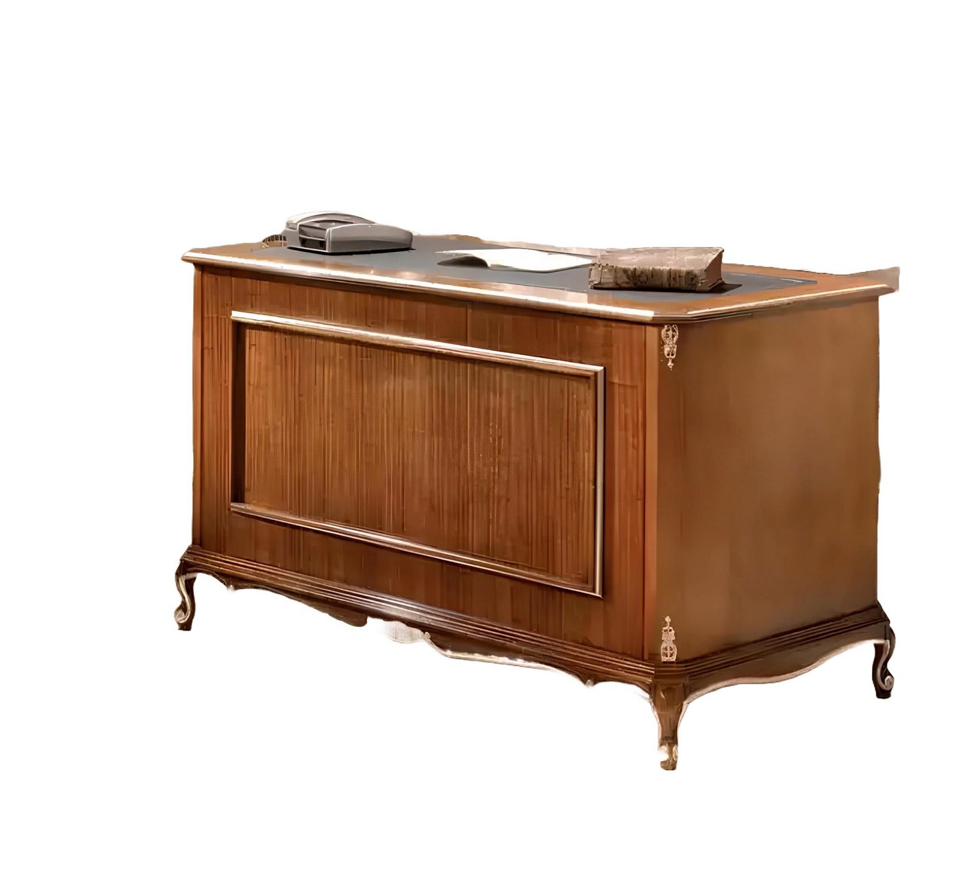 Xlmoebel Schreibtisch Brauner Holz-Schreibtisch mit Schubladen - Klassische Büromöbel (Schreibtisch), Hergestellt in Europa von Xlmoebel