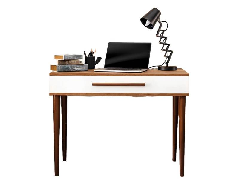 Xlmoebel Schreibtisch Brauner Holz-Schreibtisch mit luxuriösem Designer-Design (1-St., Schreibtisch), Hergestellt in Europa von Xlmoebel