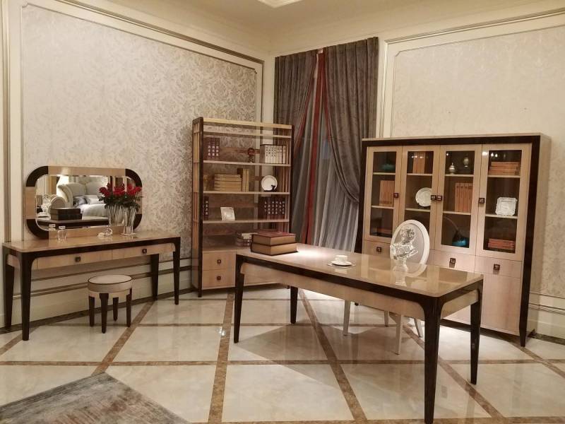 Xlmoebel Büromöbel-Set Büro Office Kanzlei Tisch Akten Schrank Moderner Holz Schreibtisch, (2-tlg., Schreibtisch + Schrank), Hergestellt in Europa von Xlmoebel