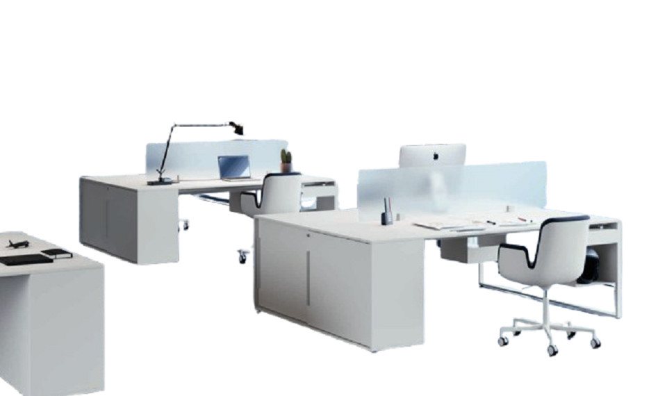 Xlmoebel Schreibtisch Doppelter Schreibtisch mit Schublade für Arbeit und Computer (1-St., Arbeitstisch für 2 Personen), Hergestellt in Europa von Xlmoebel