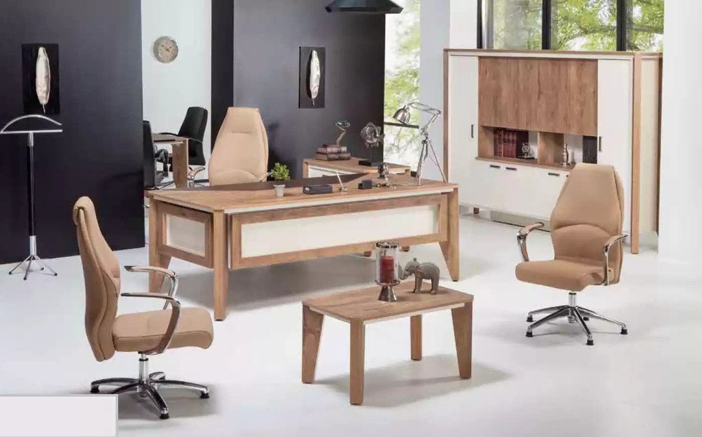 Xlmoebel Schreibtisch Eckschreibtisch aus Holz - Möbel für das Büro in luxuriösem Stil (1-St., Schreibtisch), Hergestellt in Europa von Xlmoebel
