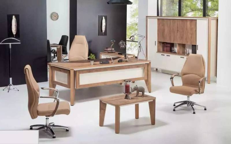 Xlmoebel Schreibtisch Eckschreibtisch aus Holz - Möbel für das Büro in luxuriösem Stil (1-St., Schreibtisch), Hergestellt in Europa von Xlmoebel