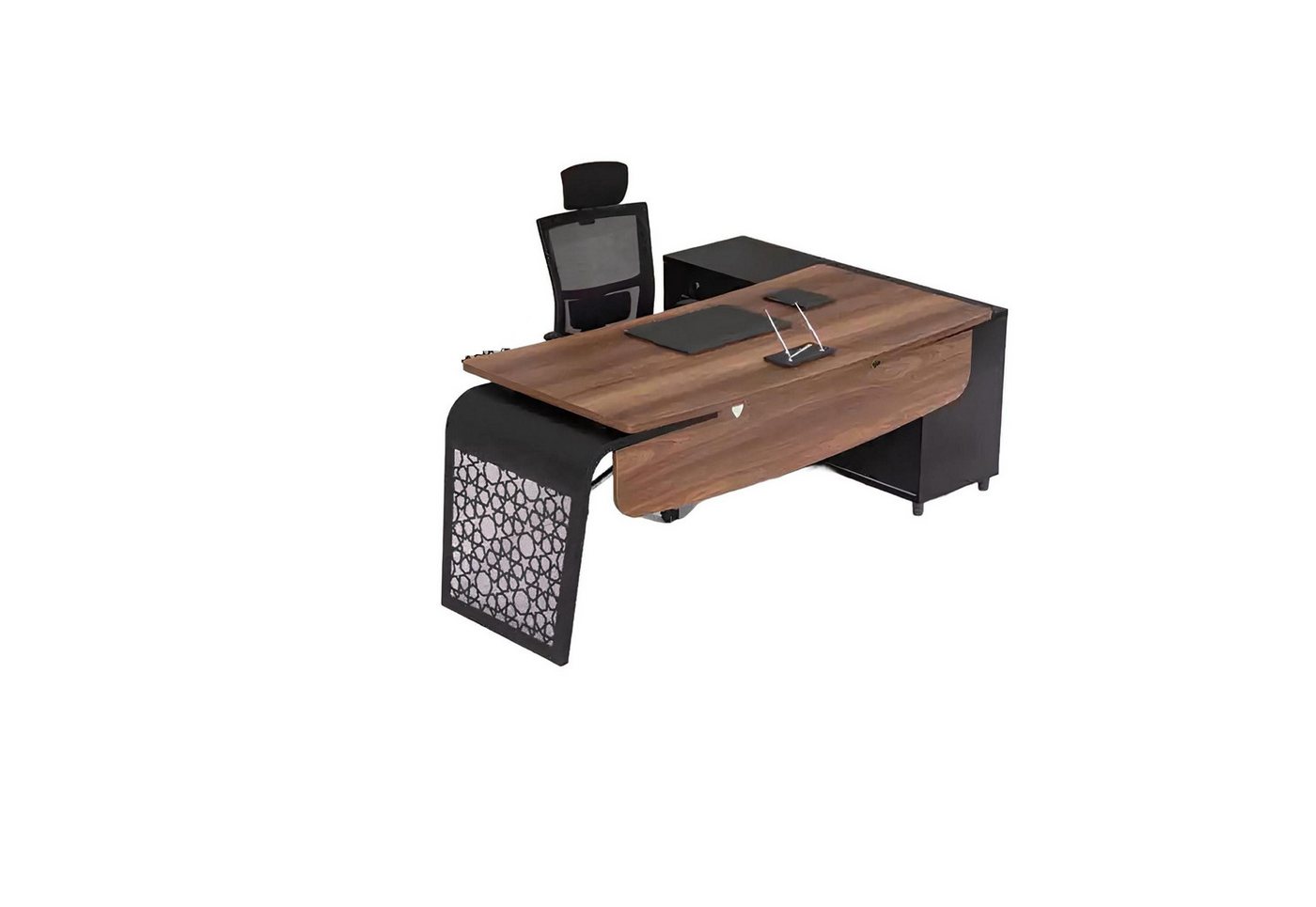 Xlmoebel Eckschreibtisch Eckschreibtisch für das Büro - Chefmöbel im Designerstil (Eckschreibtisch), Hergestellt in Europa von Xlmoebel