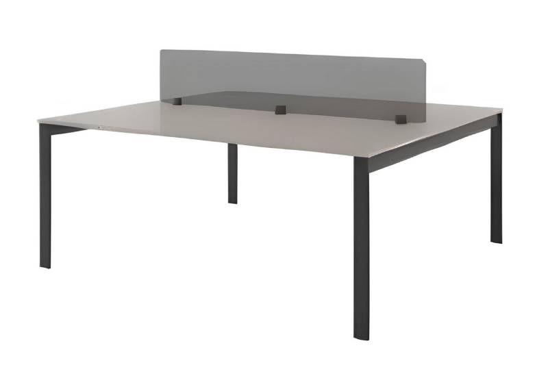 Xlmoebel Arbeitstisch Eleganter Schreibtisch in Schwarz-Grau - Luxuriöse Büromöbel (Bürotisch), Hergestellt in Europa von Xlmoebel
