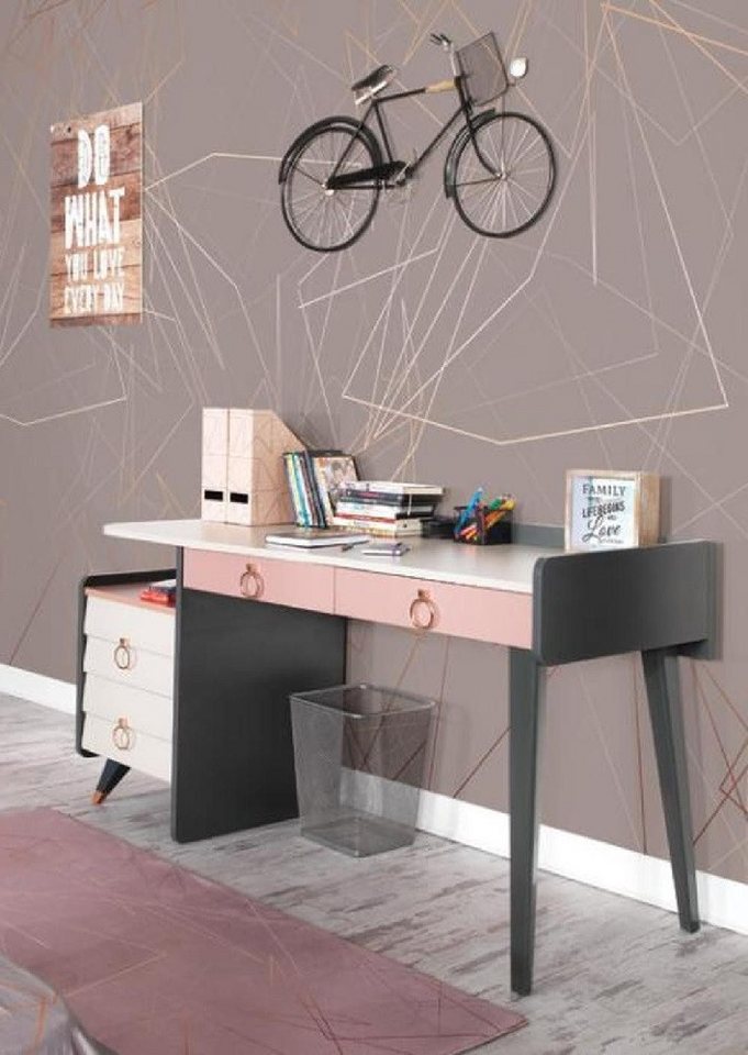 Xlmoebel Kinderschreibtisch Hochwertiger Büroschreibtisch aus Holz mit luxuriösem Design (Schreibtisch), Hergestellt in Europa von Xlmoebel