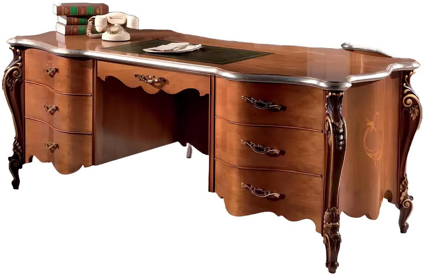 Xlmoebel Schreibtisch Italienischer Schreibtisch aus Holz für das Büro - Sekretär (1-St., Schreibtisch), Hergestellt in Italy von Xlmoebel