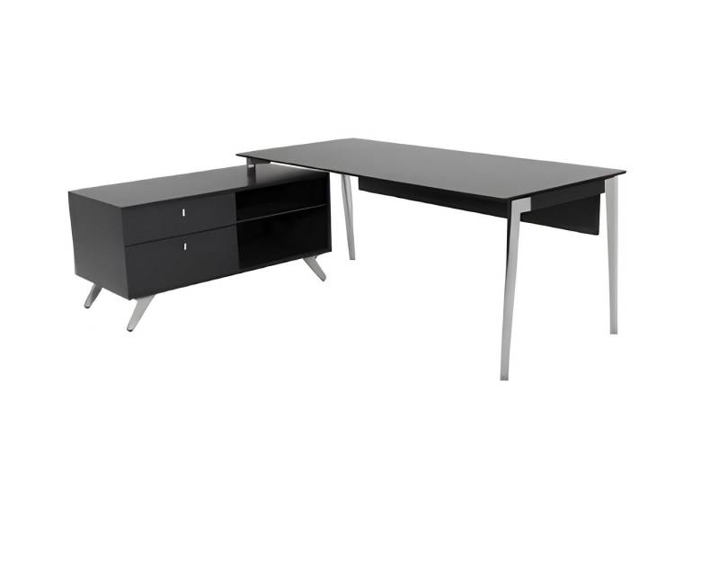 Xlmoebel Schreibtisch Moderne Schreibtisch-Kombination mit Sideboard Arbeitsplatz-Set Neu (Eckschreibtisch), Hergestellt in Europa von Xlmoebel