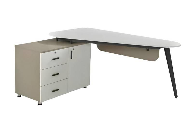 Xlmoebel Schreibtisch Modernes weißes Tischdesign für das Büro oder Arbeitszimmer (Schreibtisch), Hergestellt in Europa von Xlmoebel