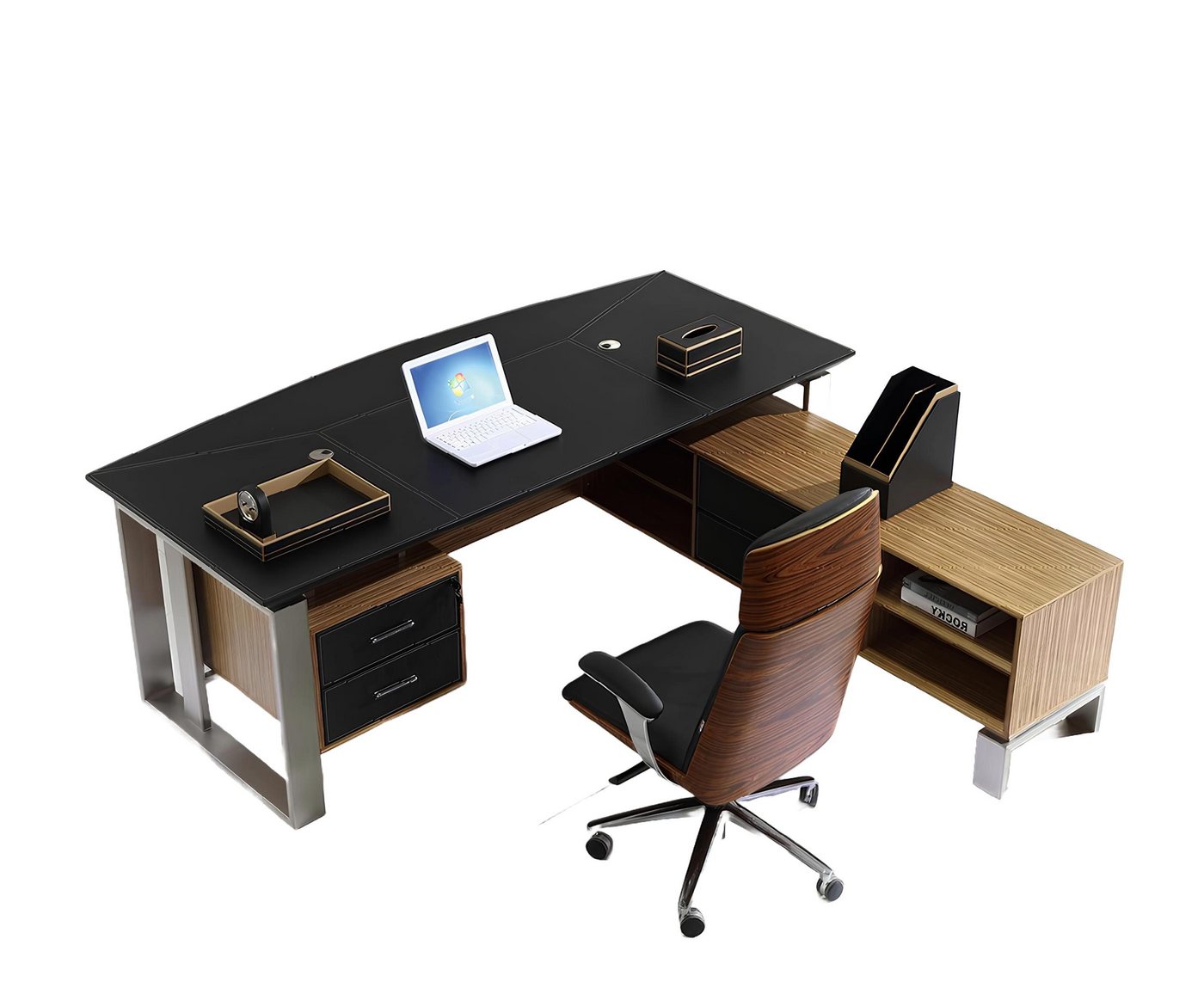 Xlmoebel Schreibtisch Neuer Schreibtisch für das Büro des Designers oder Chefs in Kanzlei (Eckschreibtisch), Hergestellt in Europa von Xlmoebel