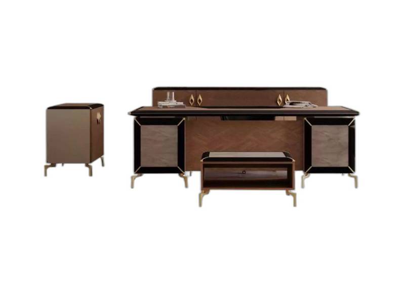 Xlmoebel Büromöbel-Set Zeitgenössische Büromöbel Sideboarde Arbeitstisch Eckarbeitsplatz, (4-tlg., Schreibtisch / Kommode / Sideboard / Couchtisch), Hergestellt in Europa von Xlmoebel