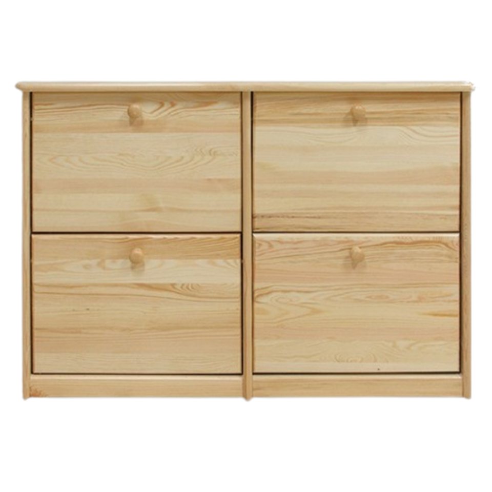 Xlmoebel Schuhschrank 4-Fach Echtholz Schuhkommode aus Massivholz (1-St., Schuhschrank) Hergestellt in Europa von Xlmoebel