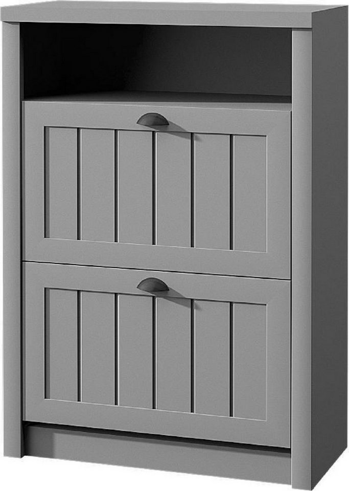 Xlmoebel Schuhschrank Holzschrank für Schuhe und Kleidung, massive Möbel mit Fächern (1-St., Schuhschrank) Hergestellt in Europa von Xlmoebel