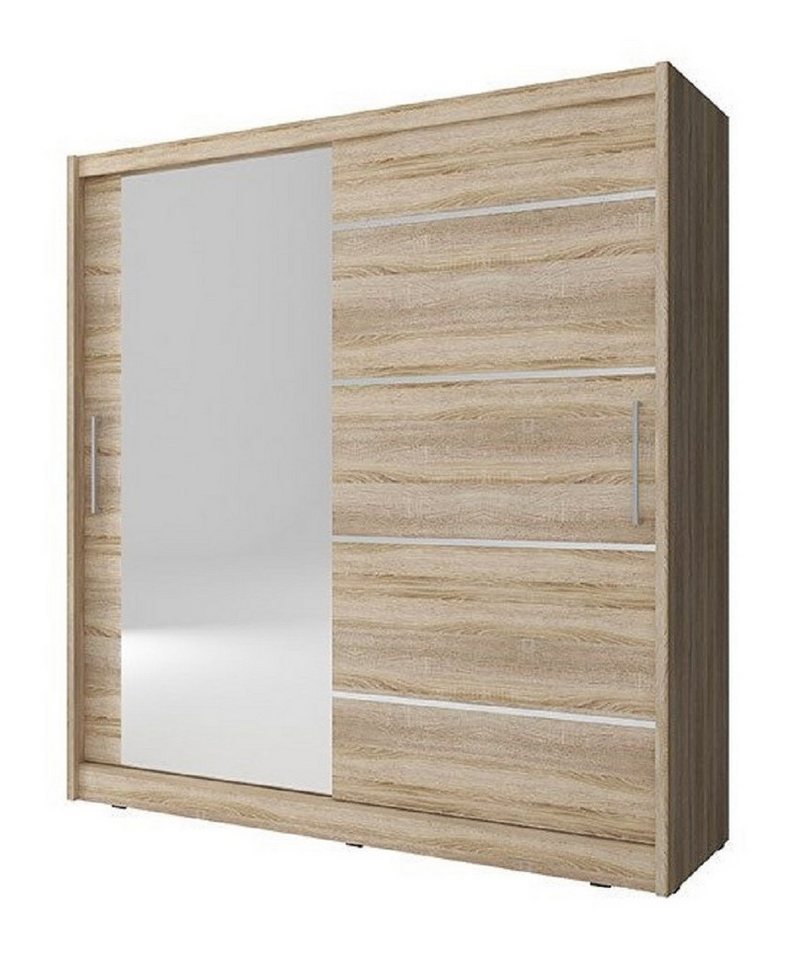 Xlmoebel Schwebetürenschrank Garderobenschrank mit vielseitigen Regalen Holz (Schrank) Hergestellt in Europa von Xlmoebel