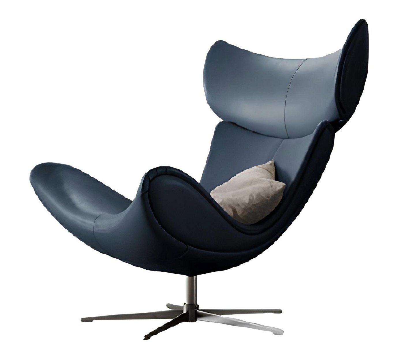 Xlmoebel Sessel Blau Luxus-Relaxsessel für Wohnzimmer im Club-Stil (1-St., Sessel), Hergestellt in Europa von Xlmoebel