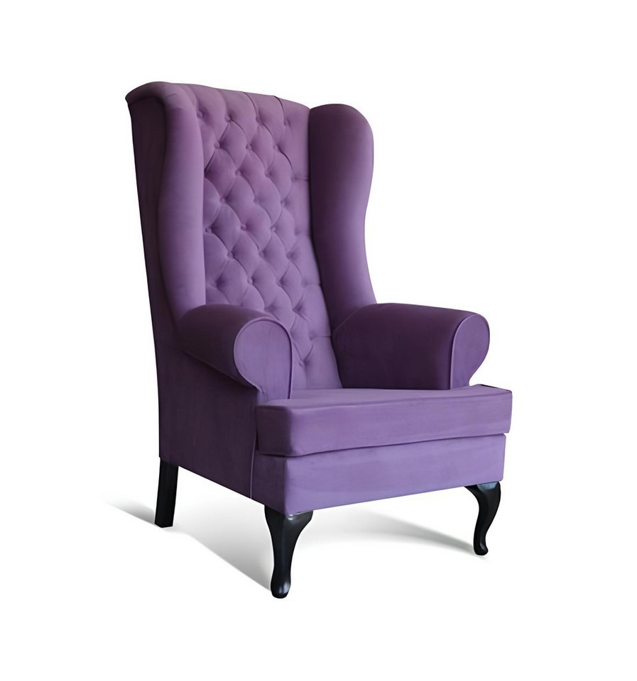 Xlmoebel Ohrensessel Chesterfield Ohrensessel Lounge-Sessel Sofa Relax-Polster (CHESTERFIELD SESSEL LONDON ROYAL), Hergestellt in Europa von Xlmoebel
