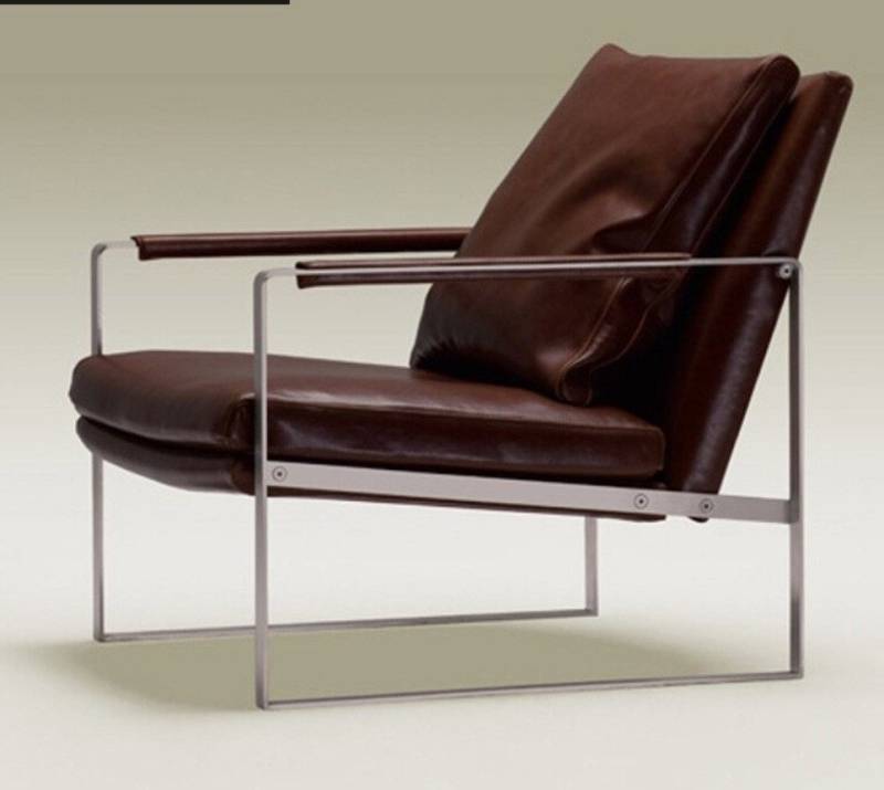 Xlmoebel Sessel Design Relaxsessel Braun Leder – Luxus Couch Sessel für Wohnzimmer (1-St), Hergestellt in Europa von Xlmoebel