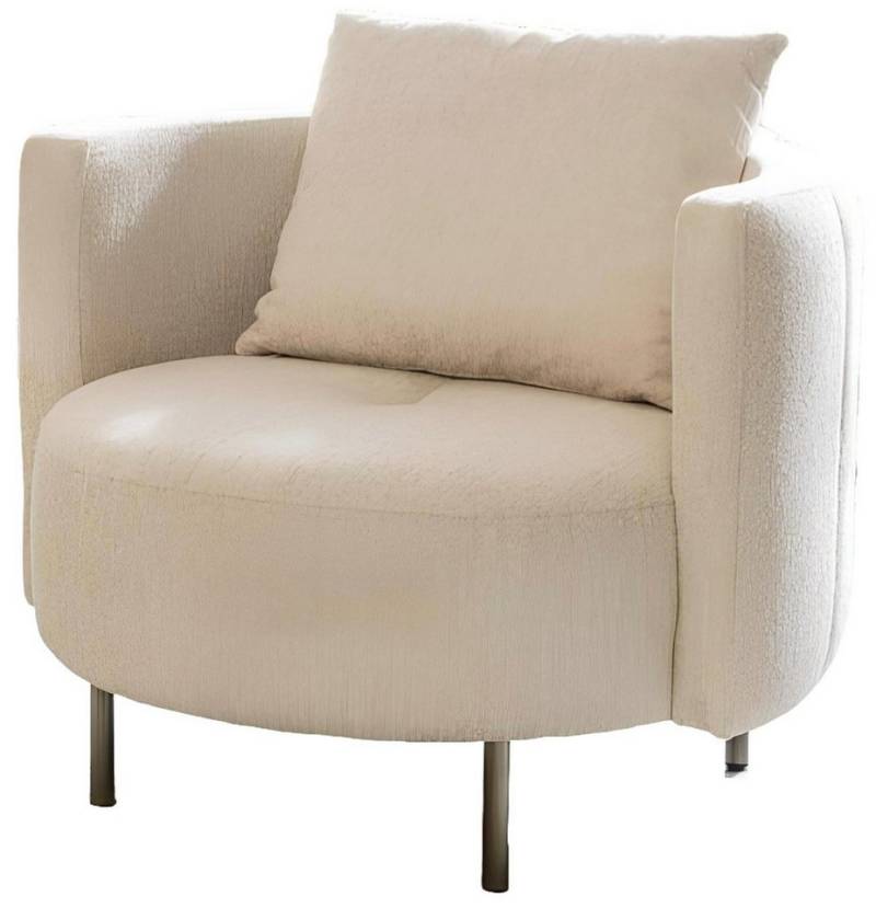 Xlmoebel Loungesessel Designer Clubsessel in Beige aus Stoff - Polstermöbel (Sessel), Hergestellt in Europa von Xlmoebel