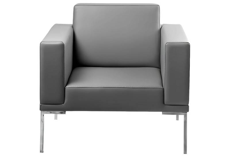Xlmoebel Sessel Einzelner Relaxsessel in Grau vom Designer mit Lehnen für Fernsehen (1-St., Sessel), Hergestellt in Europa von Xlmoebel
