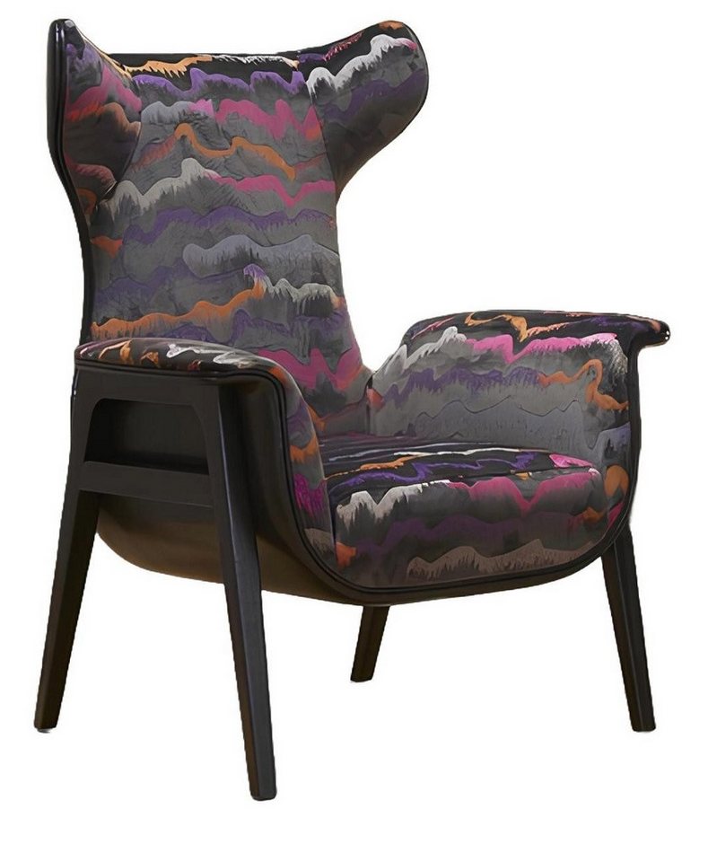 Xlmoebel Loungesessel Einzelner Stoff Lounge Relaxsessel im Club-Design mit Schlangenmuster (Sessel), Hergestellt in Europa von Xlmoebel
