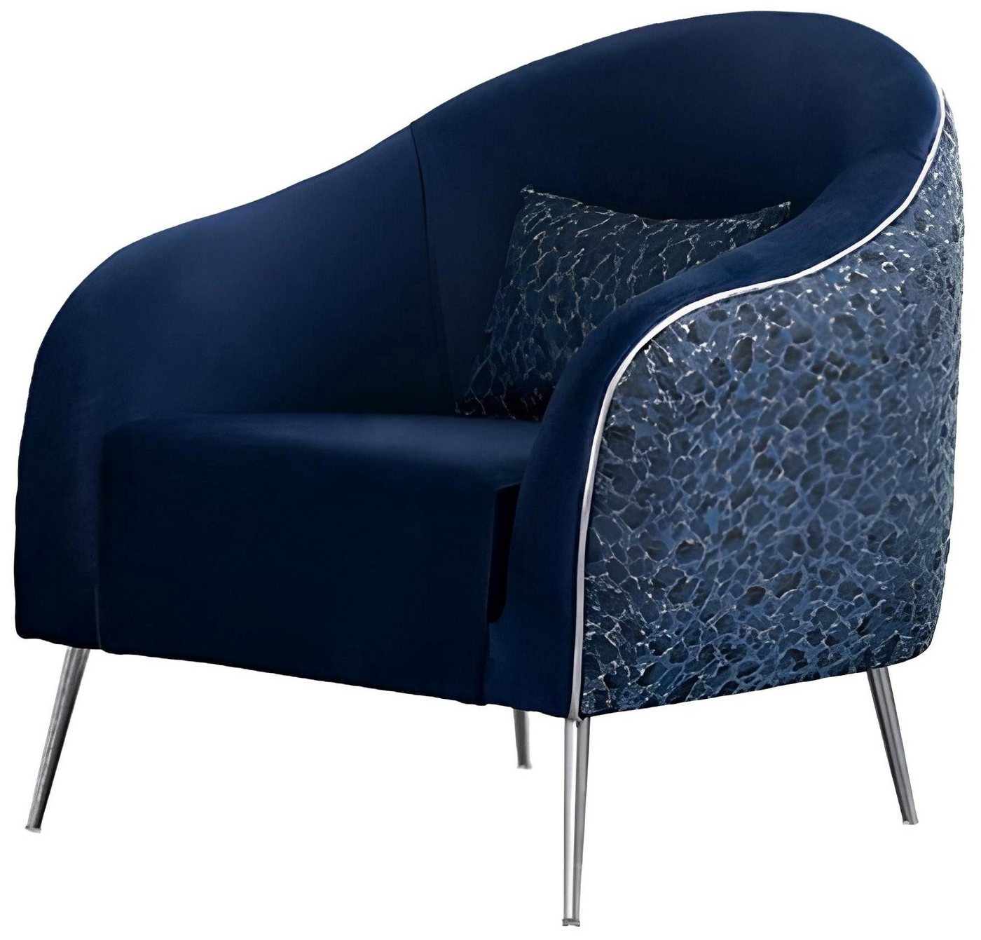 Xlmoebel Loungesessel Einzelsofa Designer-Stoffbezug Sitzmöbel Polstermöbel Neu (1-St., Sessel), Hergestellt in Europa von Xlmoebel