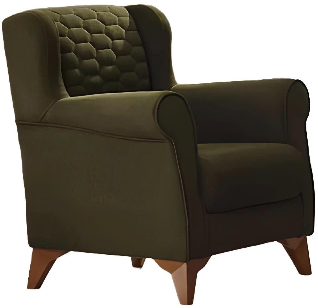 Xlmoebel Loungesessel Einzelstück Stoffsessel in grünem Design für das Wohnzimmer (Sessel), Hergestellt in Europa von Xlmoebel