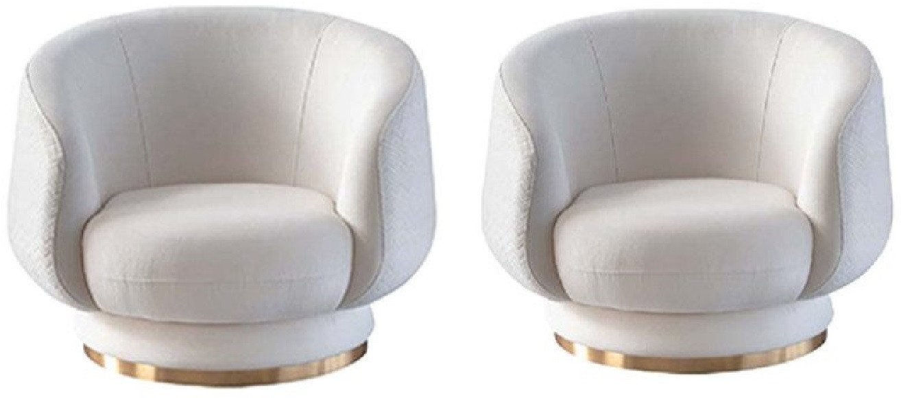 Xlmoebel Loungesessel Eleganter 2x Entspannungsstuhl mit luxuriösem Design und bequemer (2-St., 2x Sessel), Hergestellt in Europa von Xlmoebel