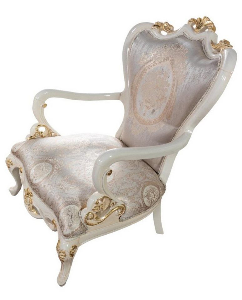 Xlmoebel Sessel Eleganter Barock-Thron für das Wohnzimmer (Sessel), Hergestellt in Europa von Xlmoebel