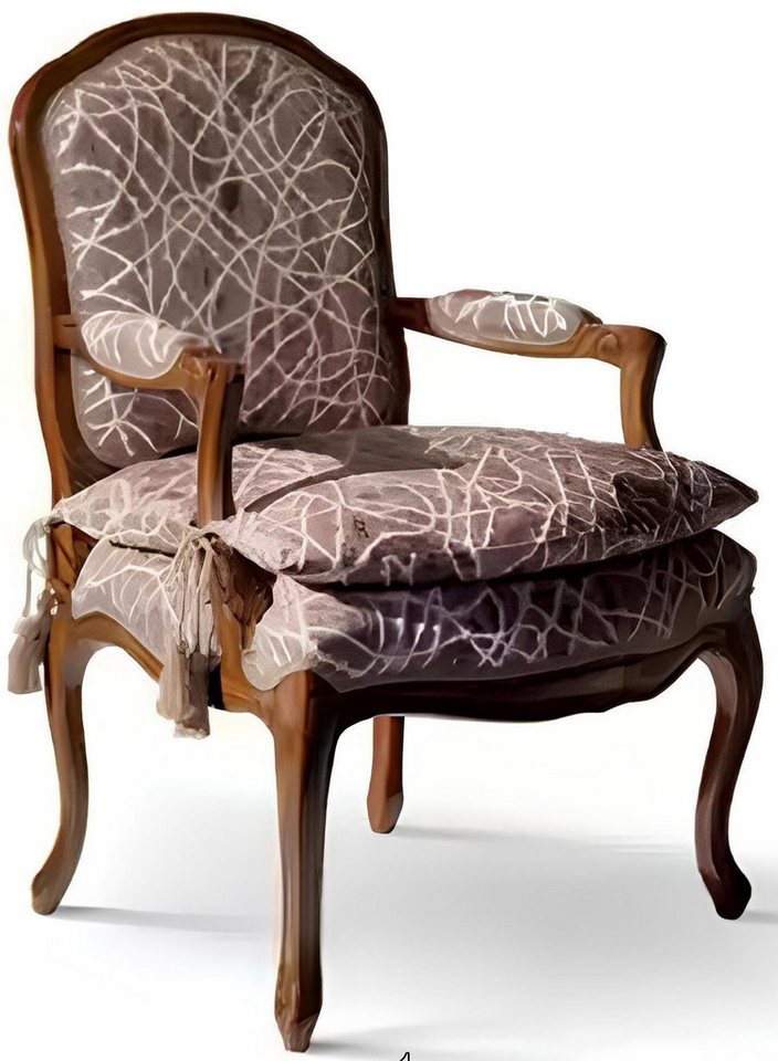 Xlmoebel Armlehnstuhl Hochwertiger mit Design, Luxus-Sessel, Entspannungs-Textil-Couch (1 St), Hergestellt in Italy von Xlmoebel