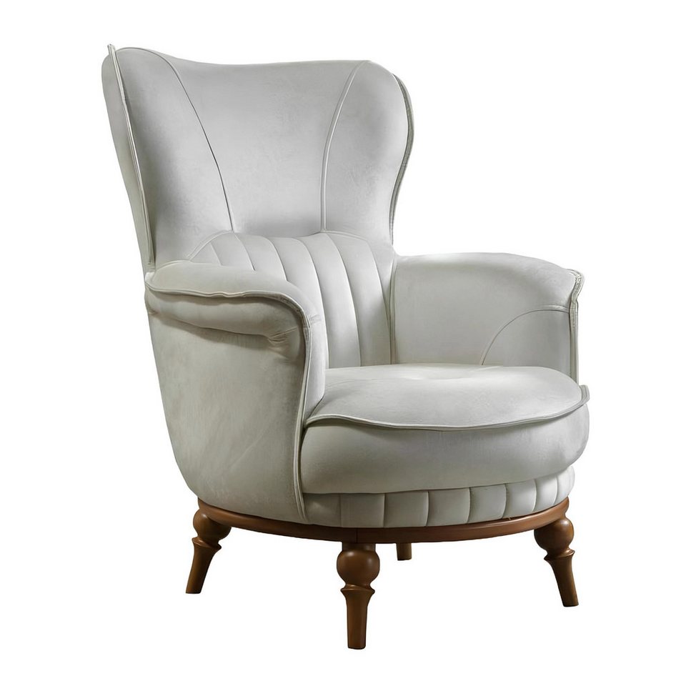 Xlmoebel Ohrensessel Komfortabler Stoff-Sitz mit luxuriösem Design für das Wohnzimmer (Sessel), Hergestellt in Europa von Xlmoebel